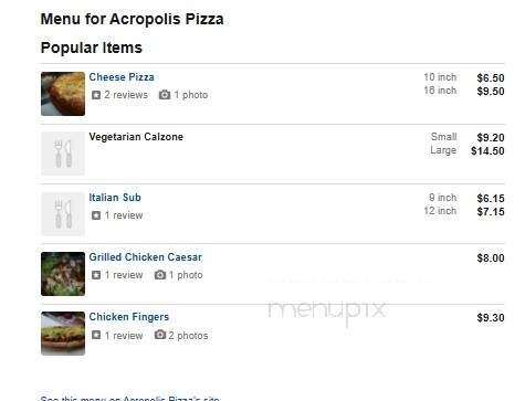 Acropolis Pizza Restaurant - East Hampstead, NH