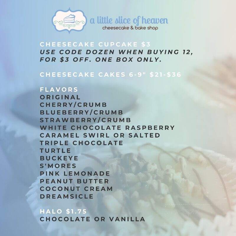 A Little Slice of Heaven - Defiance, OH menu_pic