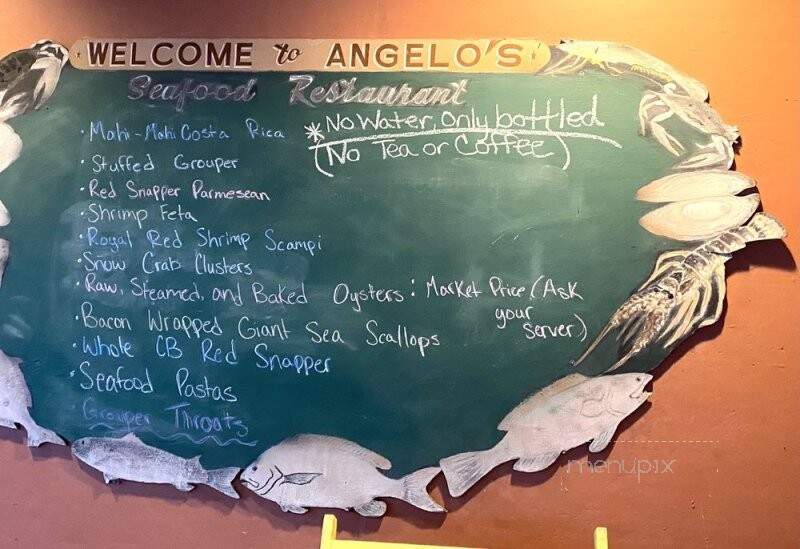 Angelo's Seafood Restaurant - Panacea, FL menu_pic