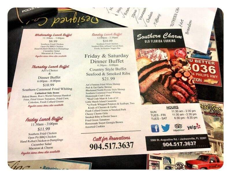 Southern Charm - Jacksonville, FL menu_pic