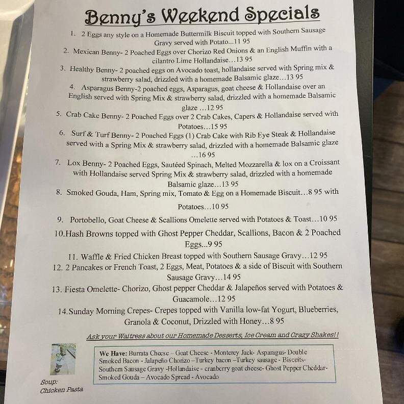 Benny's Luncheonette - Fair Lawn, NJ menu_pic