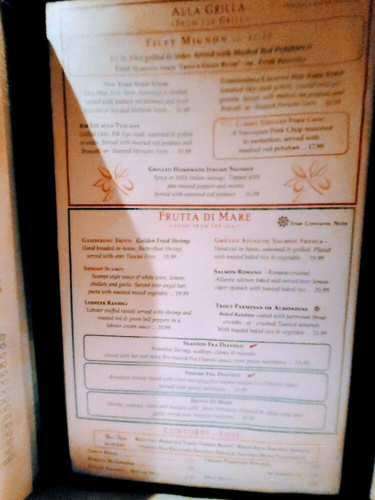 Trombino's Bistro Italiano - Albuquerque, NM menu_pic