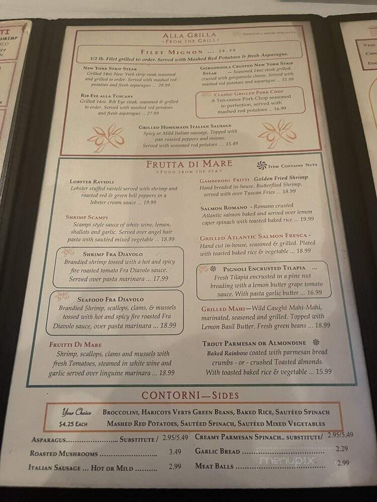 Trombino's Bistro Italiano - Albuquerque, NM menu_pic