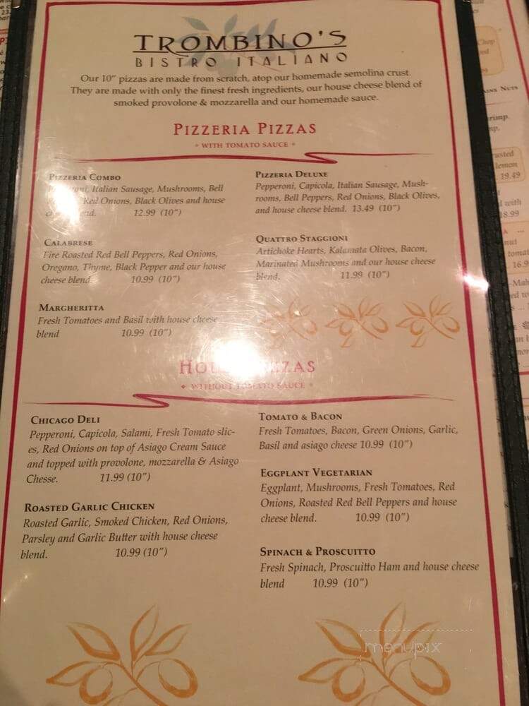 Trombino's Bistro Italiano - Albuquerque, NM menu_pic