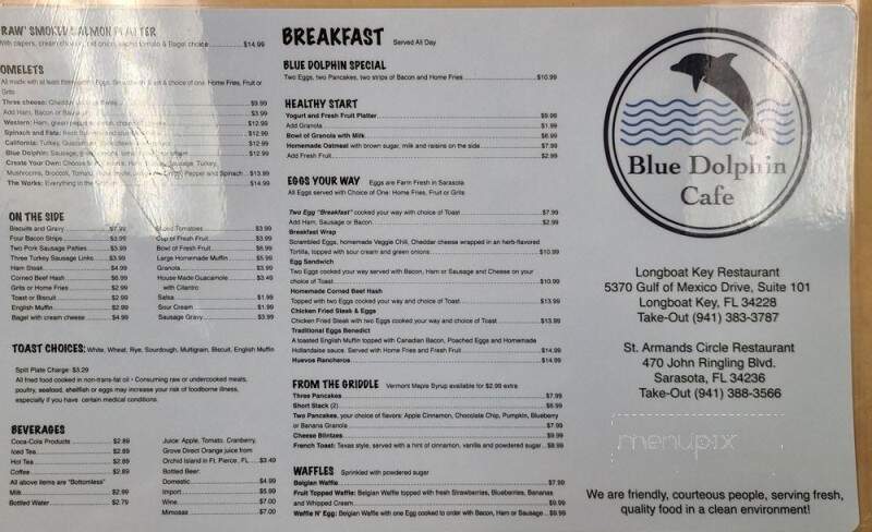 Blue Dolphin Cafe - Longboat Key, FL