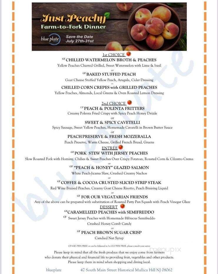 Blue Plate - Mullica Hill, NJ menu_pic