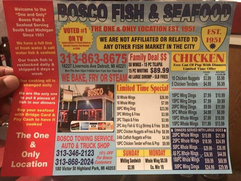Bosco Fish & Seafood - Detroit, MI
