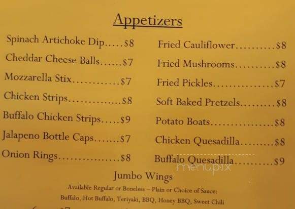 Boundary Waters Lodge - Demotte, IN menu_pic