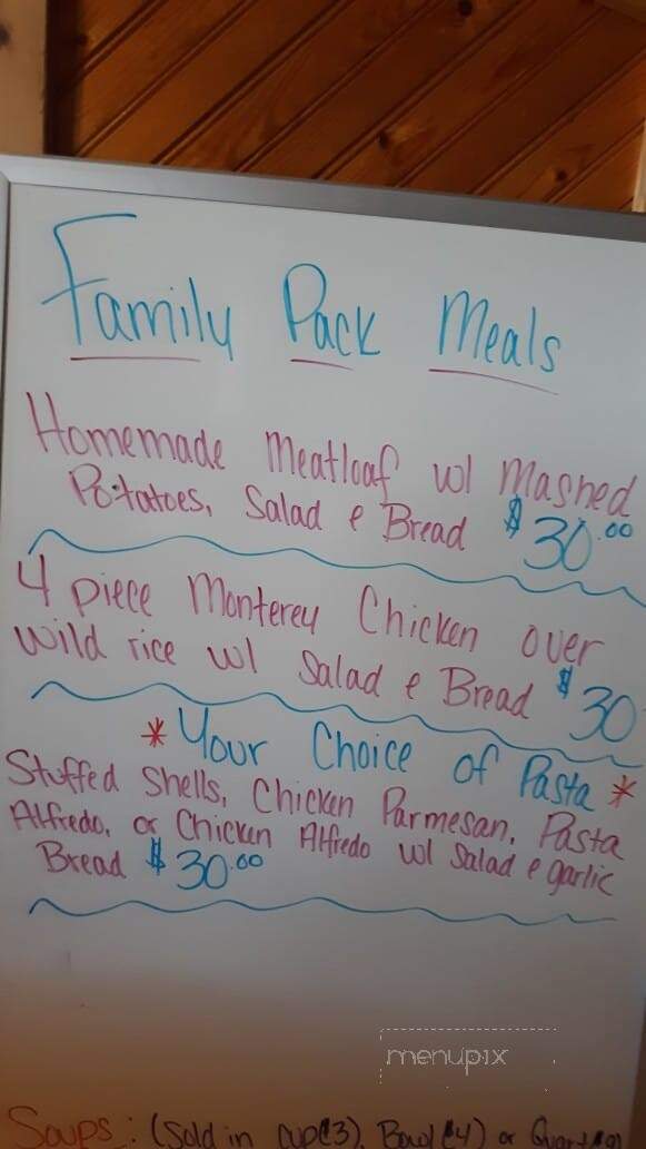 Boundary Waters Lodge - Demotte, IN menu_pic