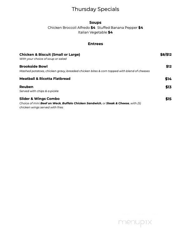 The Brookside - Newfane, NY menu_pic