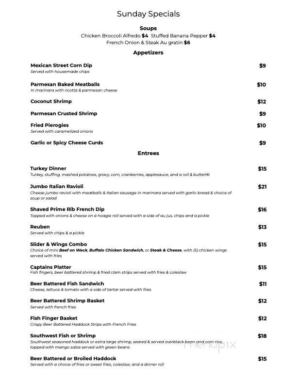 The Brookside - Newfane, NY menu_pic