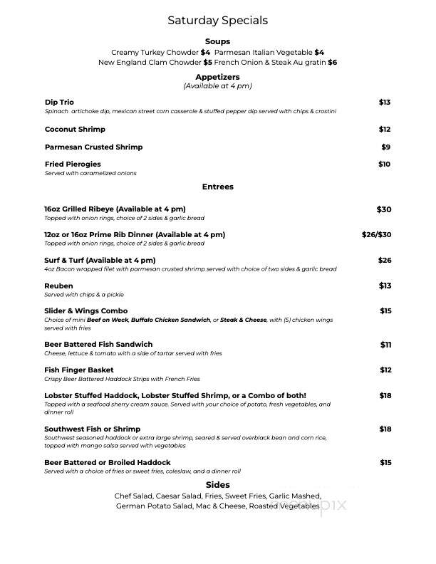 The Brookside - Newfane, NY menu_pic