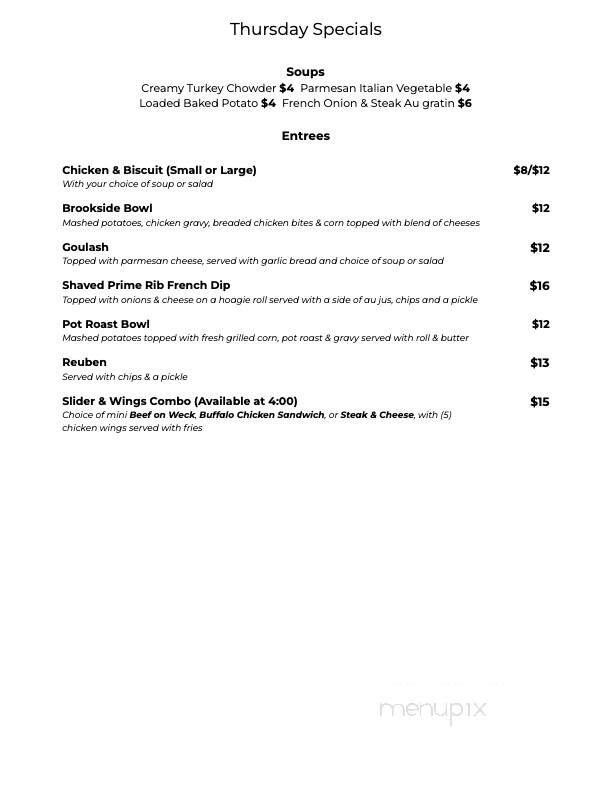 The Brookside - Newfane, NY menu_pic