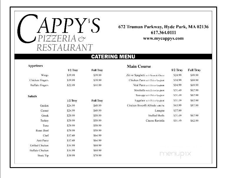 Cappy's Pizza - Hyde Park, MA