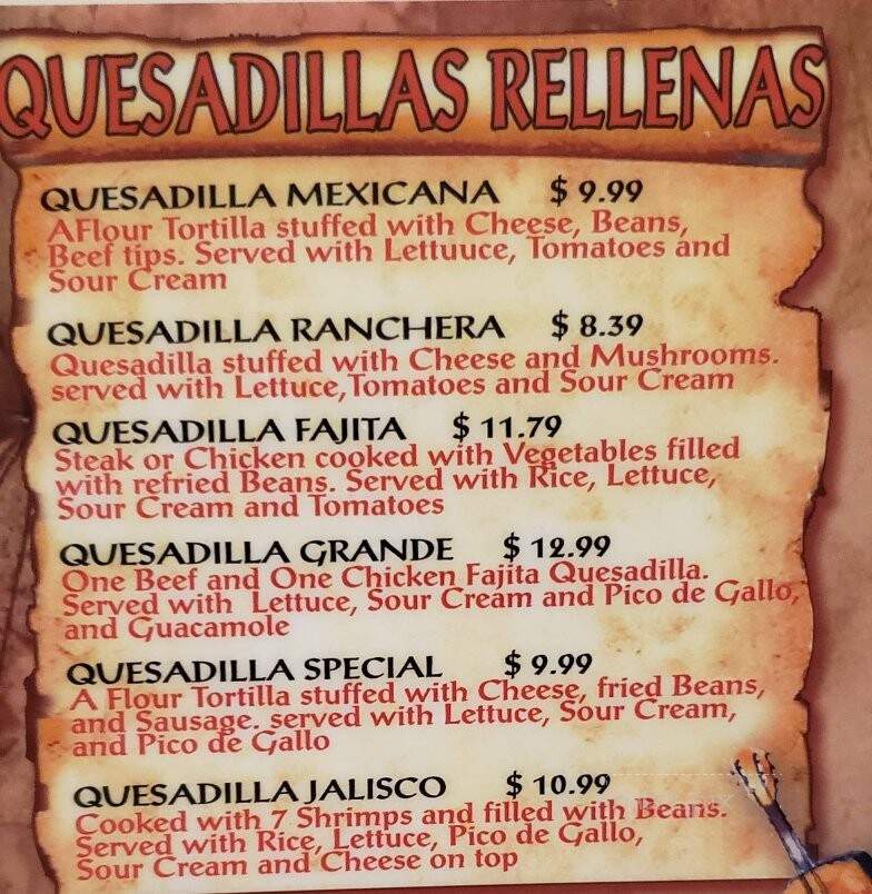 Dos Primos - Troy, MO menu_pic