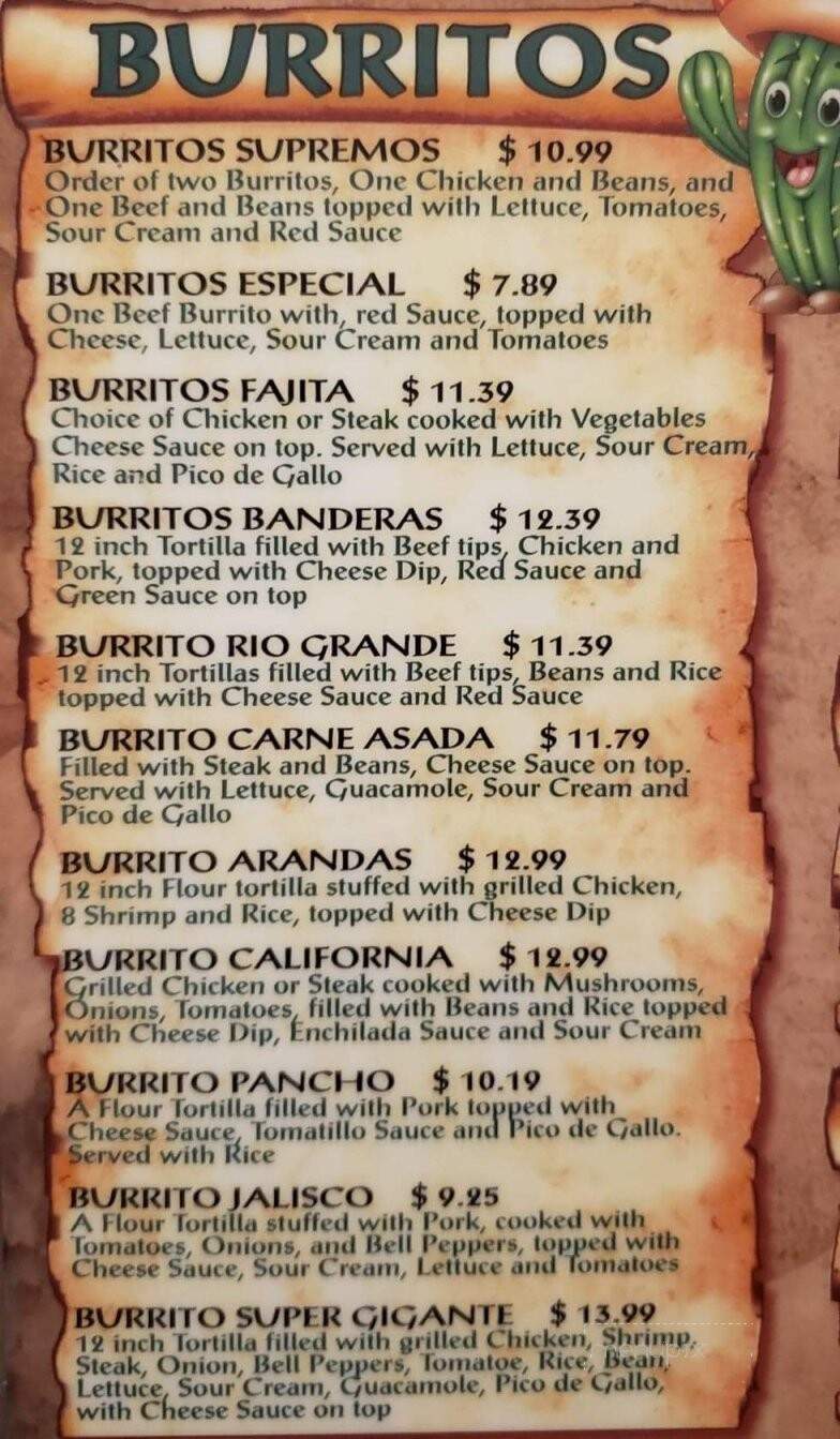 Dos Primos - Troy, MO menu_pic