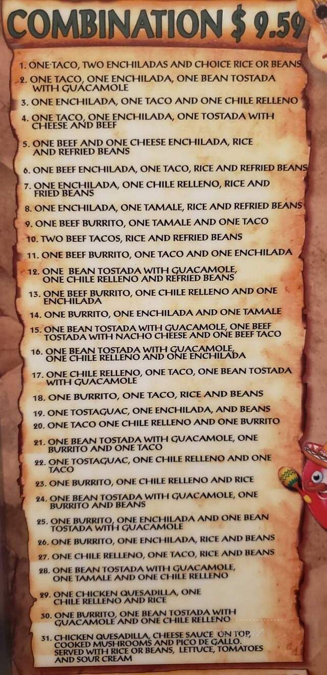 Dos Primos - Troy, MO menu_pic