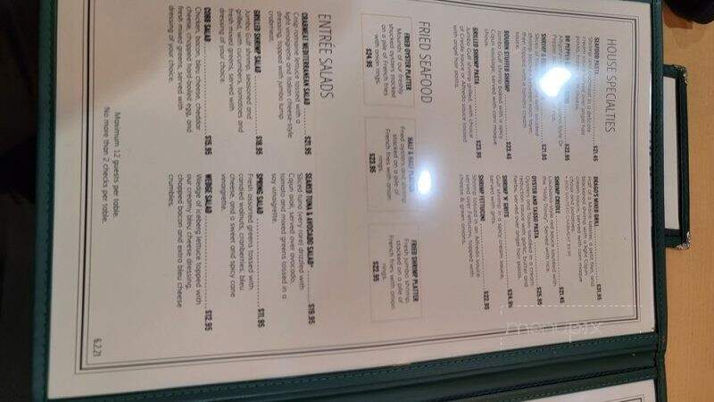 Drago's Seafood Restaurant - Metairie, LA menu_pic