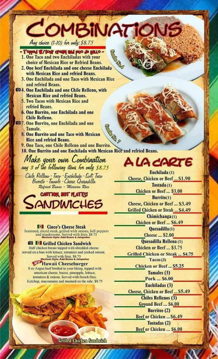 Monterey Mexican Restaurant - Cherokee, IA menu_pic