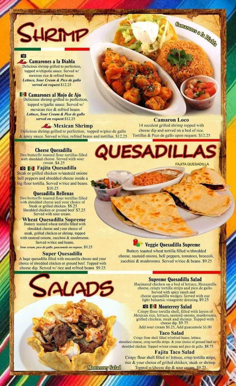 Monterey Mexican Restaurant - Cherokee, IA menu_pic