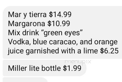 Fiesta Mexicana - Peterstown, WV menu_pic