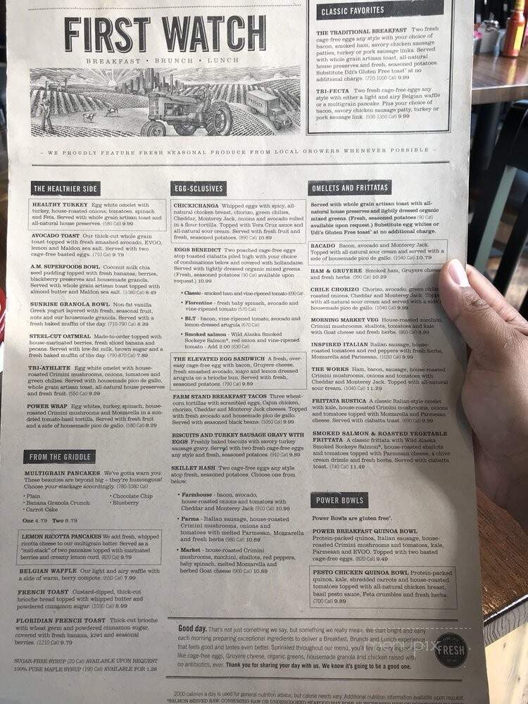 First Watch - Clarksville, IN menu_pic