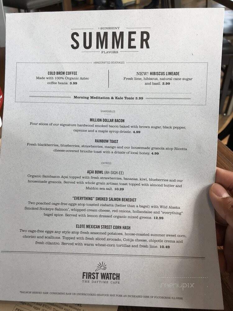 First Watch - Clarksville, IN menu_pic