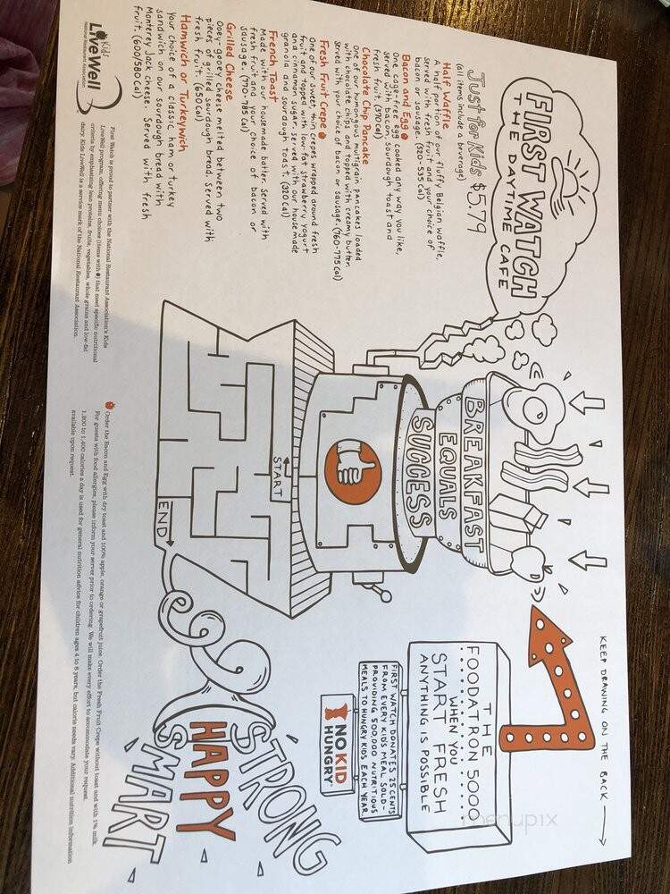First Watch - Clarksville, IN menu_pic