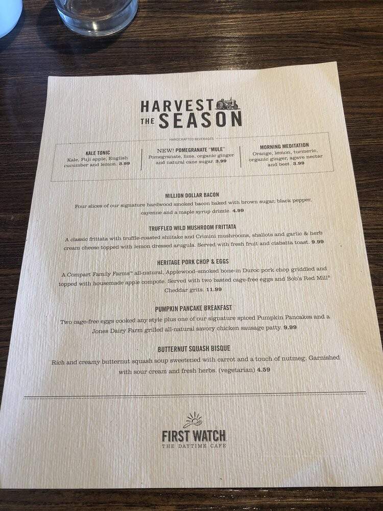 First Watch - Clarksville, IN menu_pic