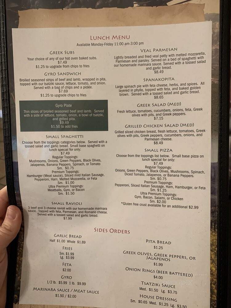 Founaris Brothers - Pensacola, FL menu_pic