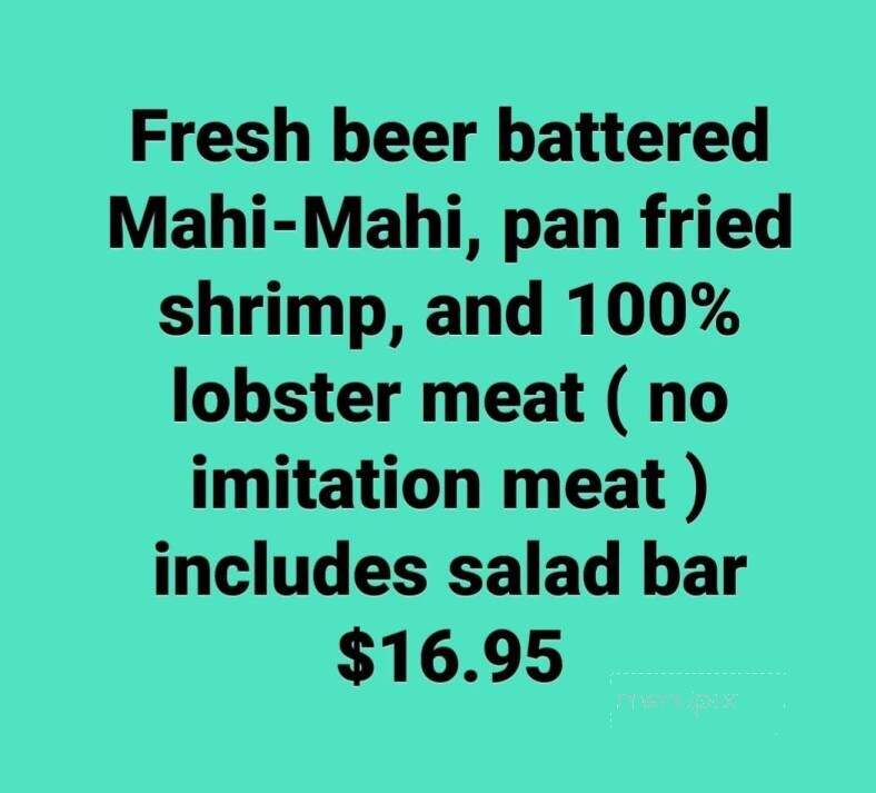 Fur Fin & Feather - Wisconsin Dells, WI menu_pic