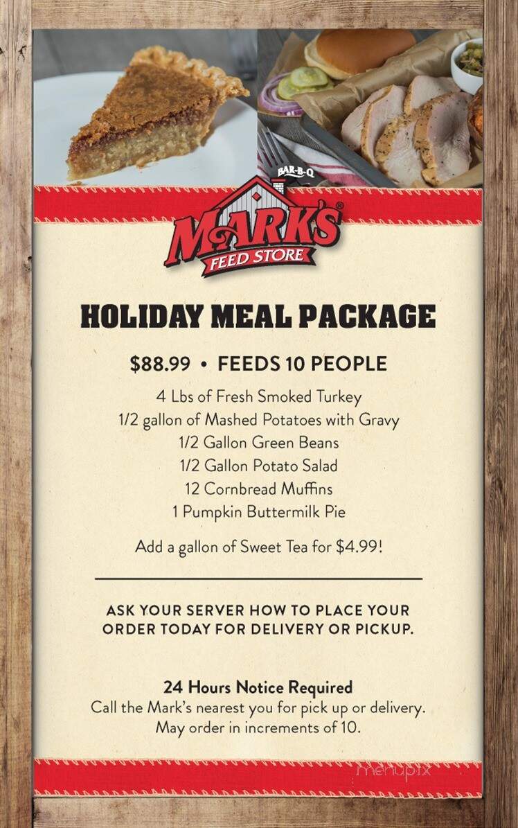 Mark's Feed Store - Middletown, KY menu_pic