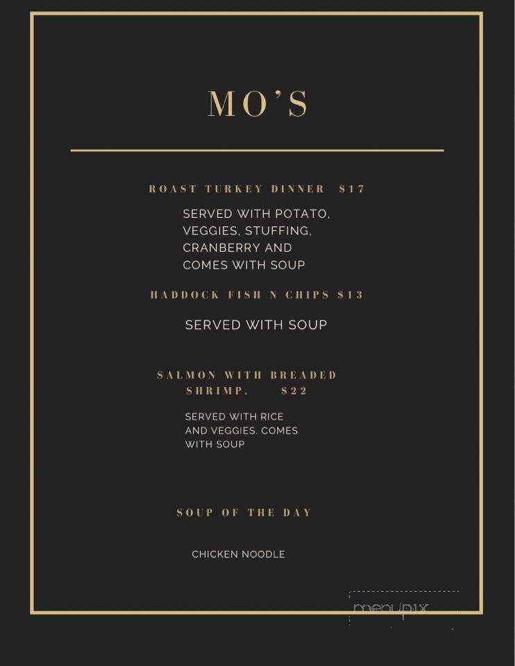 Mo's Family Restaurant - Oakville, ON menu_pic