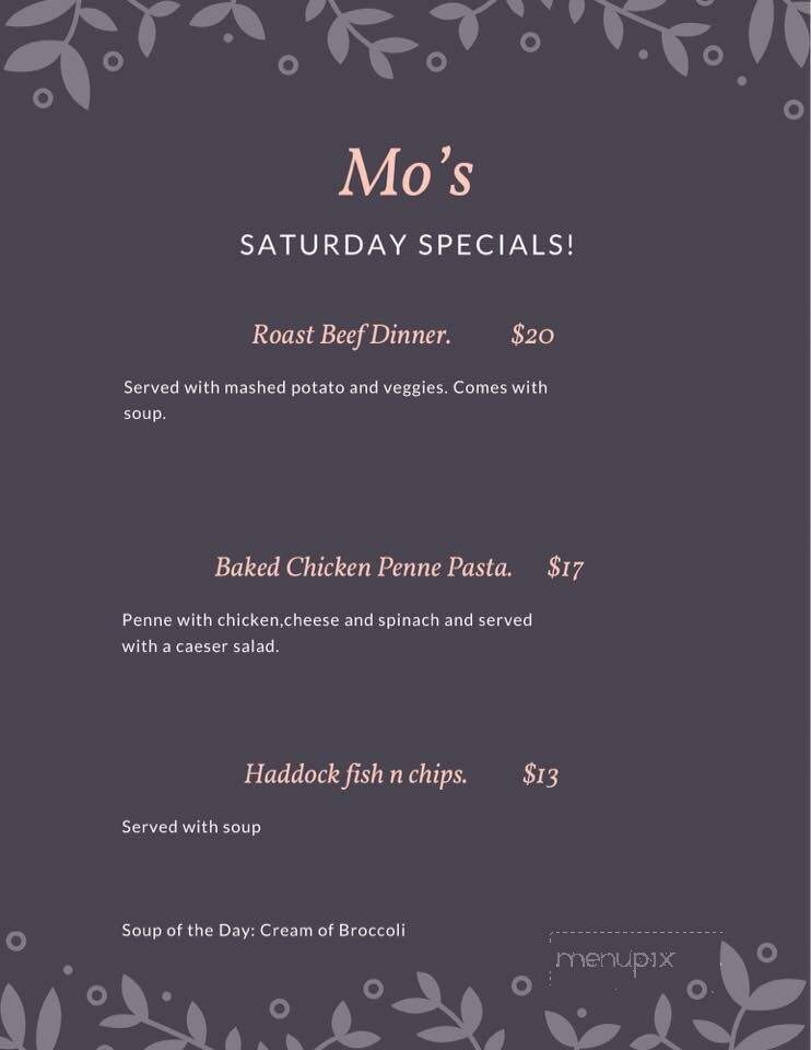 Mo's Family Restaurant - Oakville, ON menu_pic