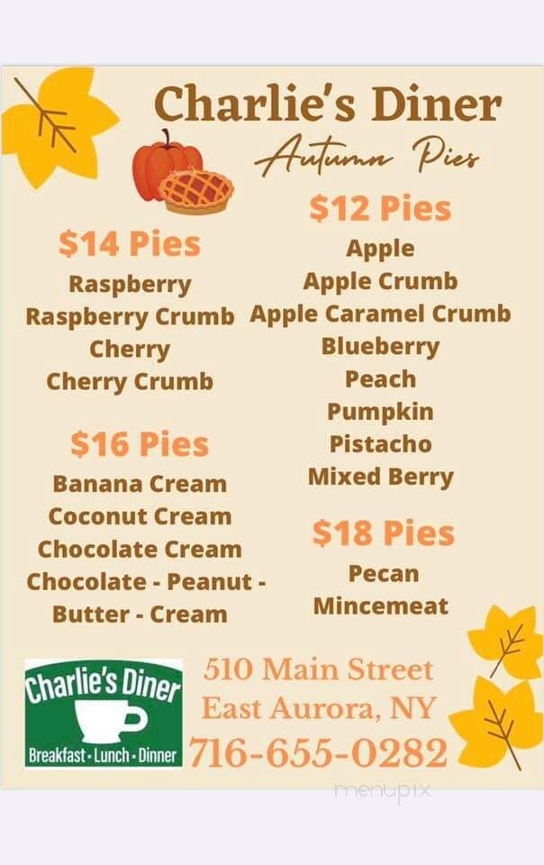 Charlie Diner - Norwich, NY menu_pic