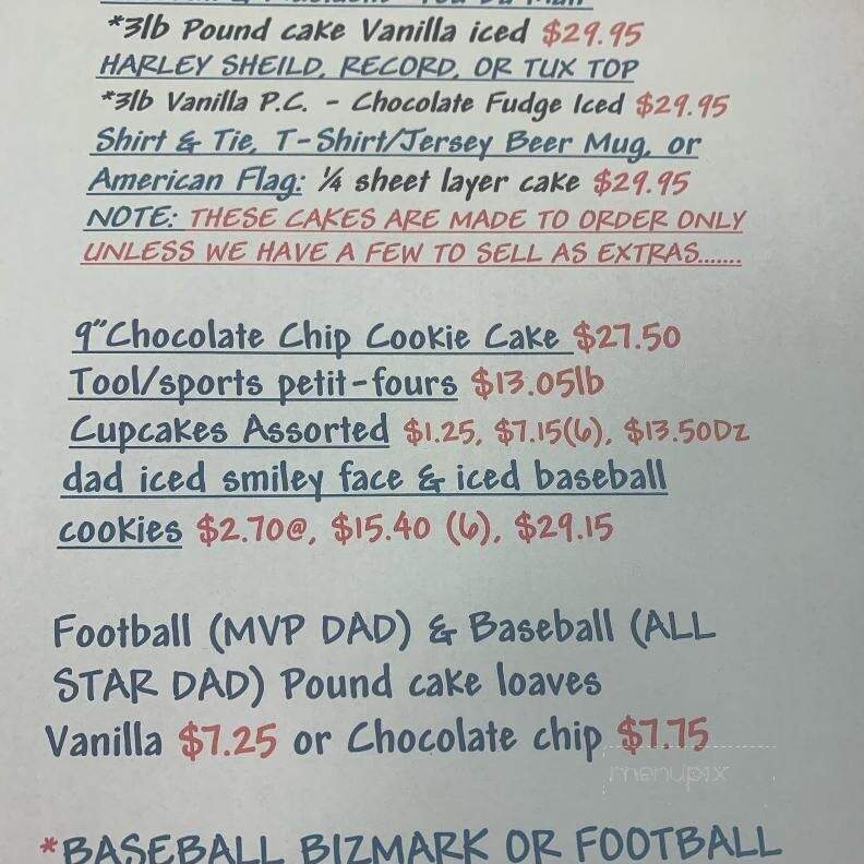 Rilling's Bucks County Bakery - Warminster, PA menu_pic