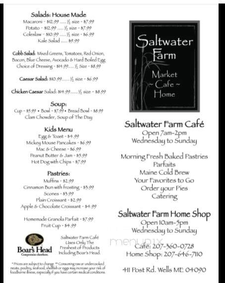 Saltwater Farm Market Cafe - Wells,, ME