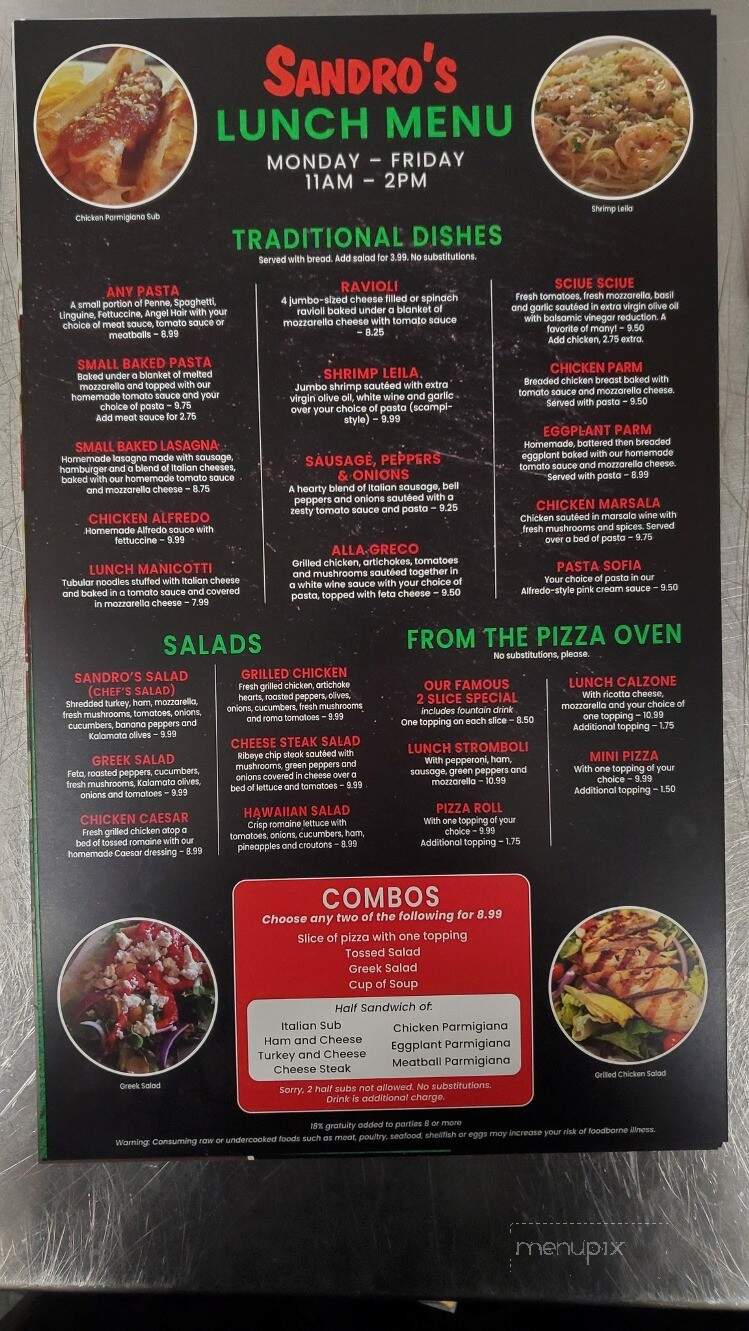 Sandro's Pizzeria & Italian Restaurant - Christiansburg, VA