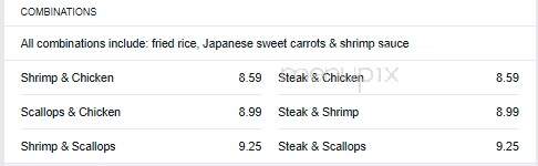 Japan Restaurant - Lancaster, SC menu_pic