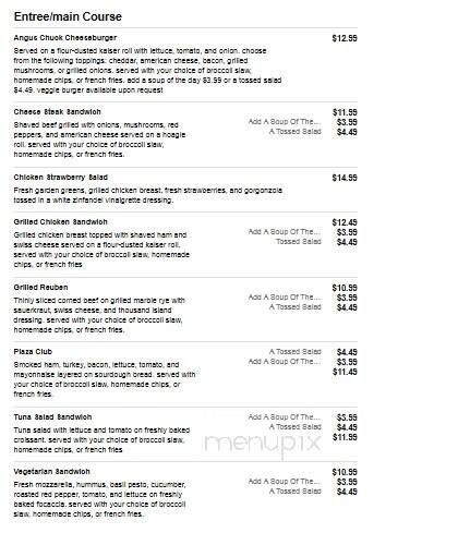 The Plaza - Altus, OK menu_pic