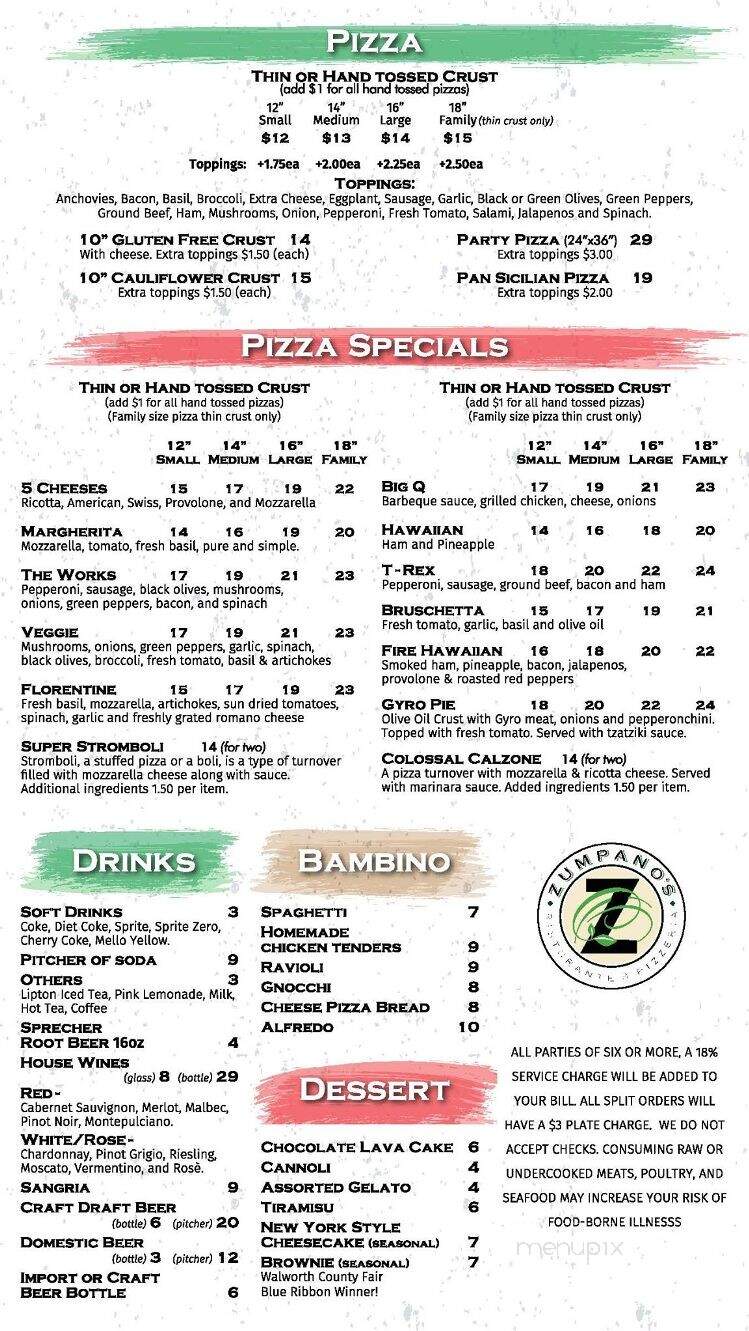 Zumpano's Ristorante - Burlington, WI