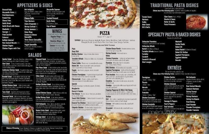 Pies Place - Bayville, NJ menu_pic