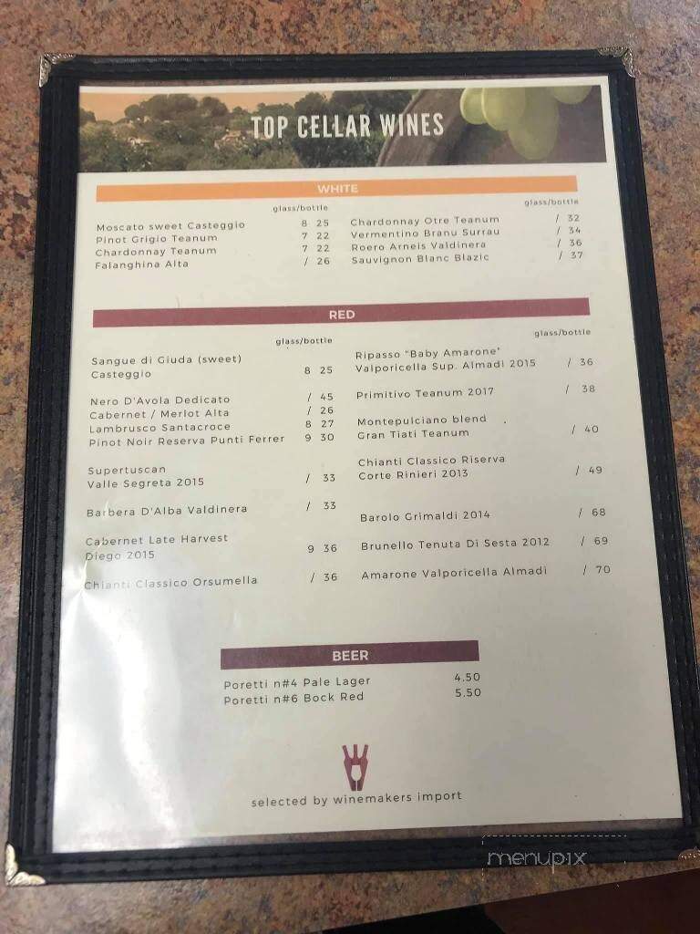 Atmosphere Italian Restaurant - Sarasota, FL menu_pic