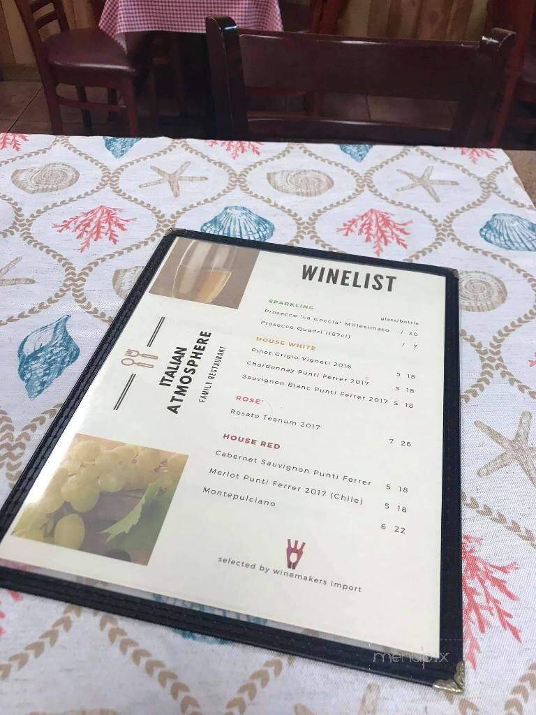 Atmosphere Italian Restaurant - Sarasota, FL menu_pic