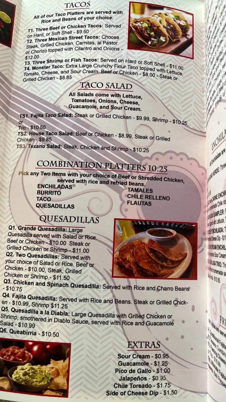Burrito Mexican Restaurant - Elberta, AL menu_pic