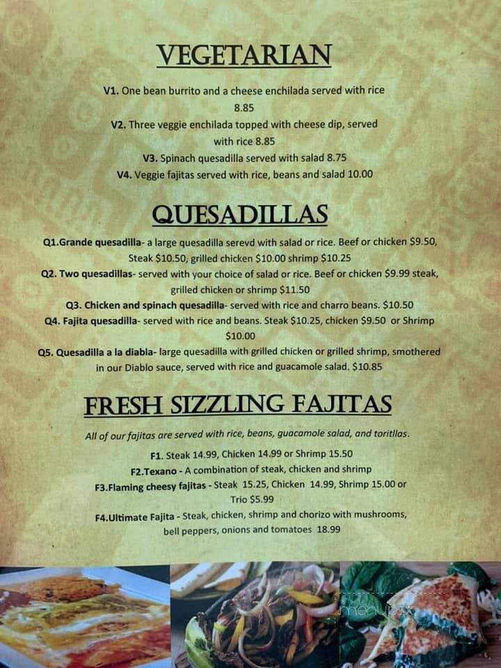 Burrito Mexican Restaurant - Elberta, AL menu_pic