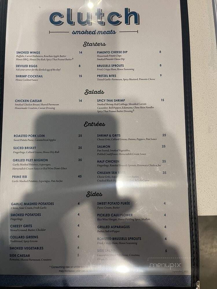 Clutch Smoked Meats - Roanoke, VA menu_pic