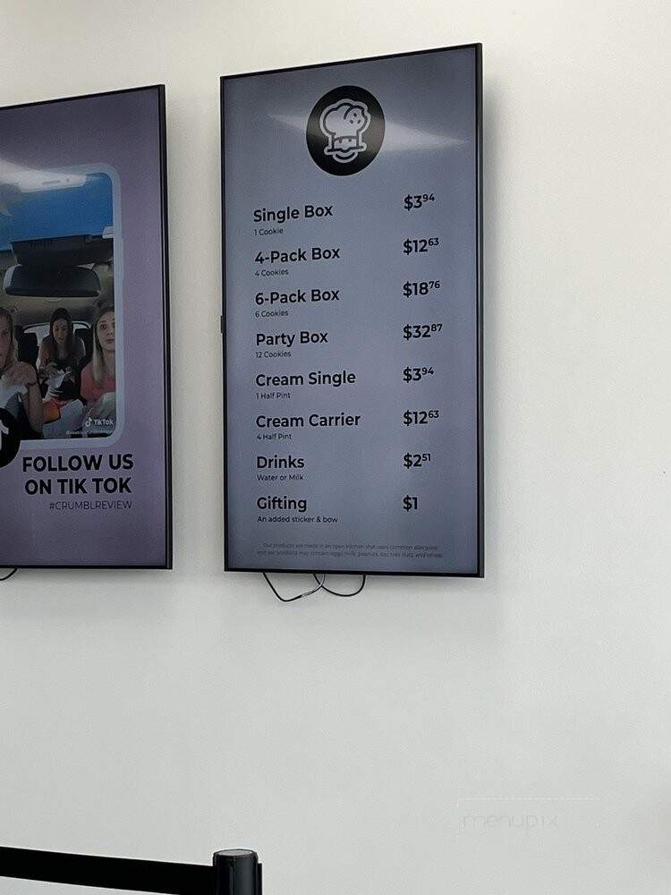 Crumbl Cookies - Oak Creek, WI menu_pic
