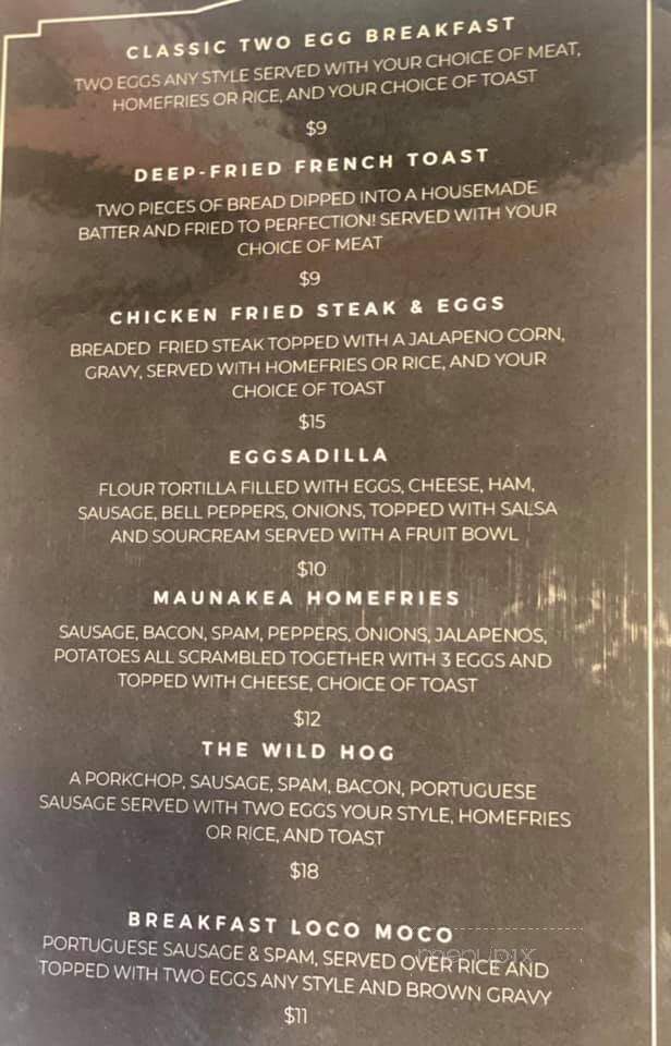 Dimple Cheek Cafe & Local Market - Mountain View, HI menu_pic