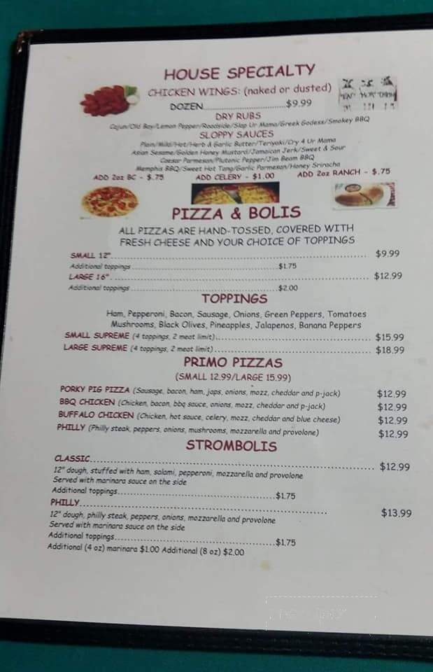 Mansion House Bar & Grill - Watsontown, PA menu_pic